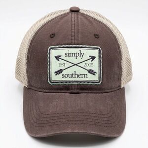 Simply Southern brand trucker-style cap.
